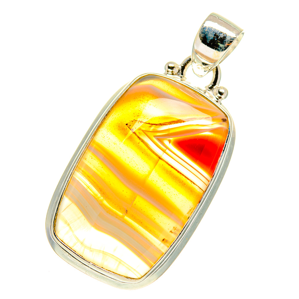 Botswana Agate Pendants handcrafted by Ana Silver Co - PD760827