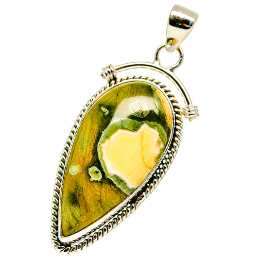Rainforest Jasper Pendants handcrafted by Ana Silver Co - PD760842