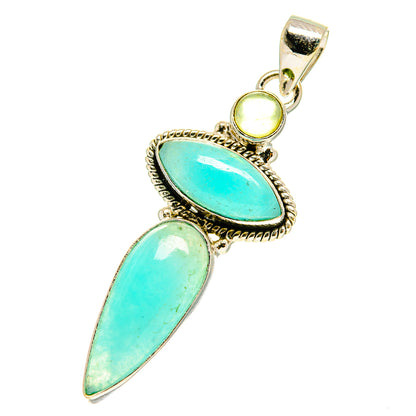 Peruvian Opal Pendants handcrafted by Ana Silver Co - PD760856