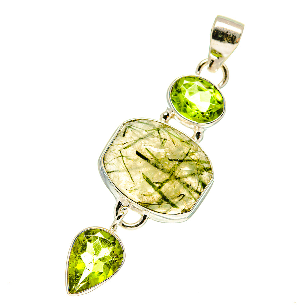 Tourmalinated Quartz Pendants handcrafted by Ana Silver Co - PD760858