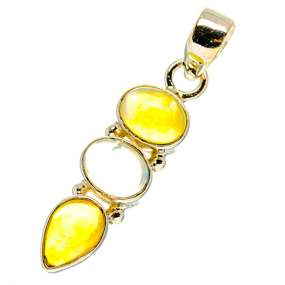 Ethiopian Opal Pendants handcrafted by Ana Silver Co - PD760861