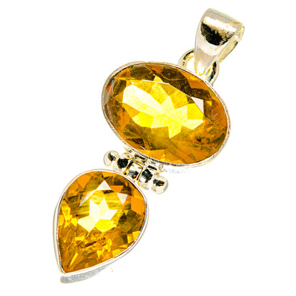 Mandarin Citrine Pendants handcrafted by Ana Silver Co - PD760877