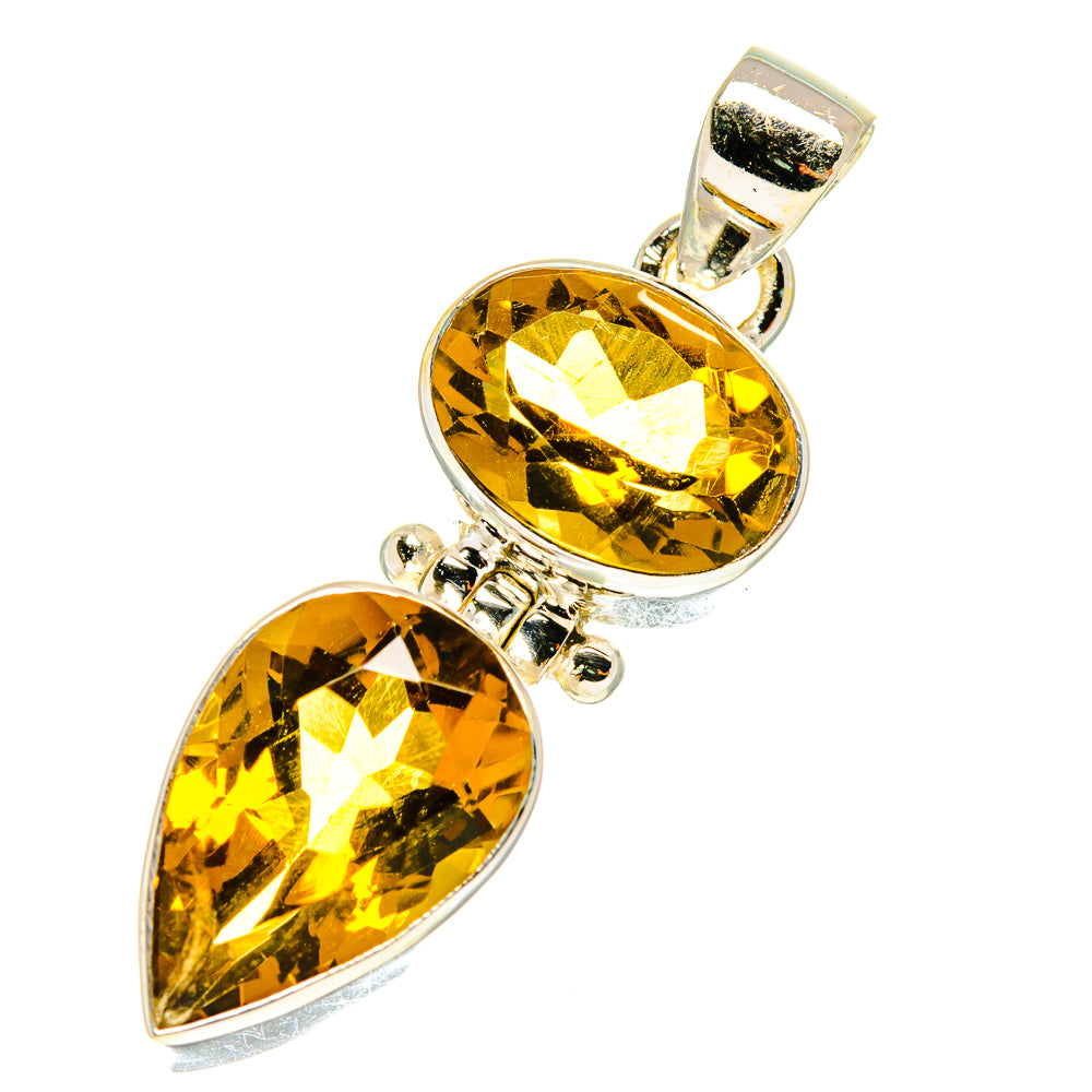 Mandarin Citrine Pendants handcrafted by Ana Silver Co - PD760879