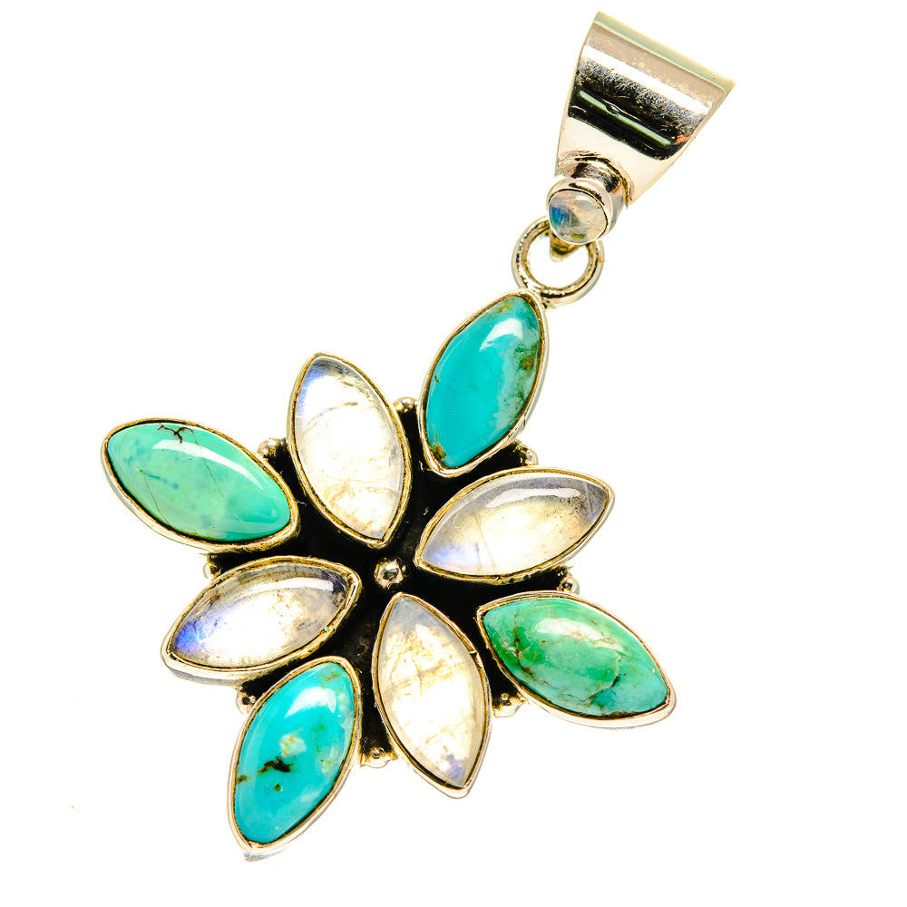 Rainbow Moonstone Pendants handcrafted by Ana Silver Co - PD760884