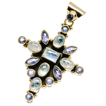 Rainbow Moonstone Pendants handcrafted by Ana Silver Co - PD760885
