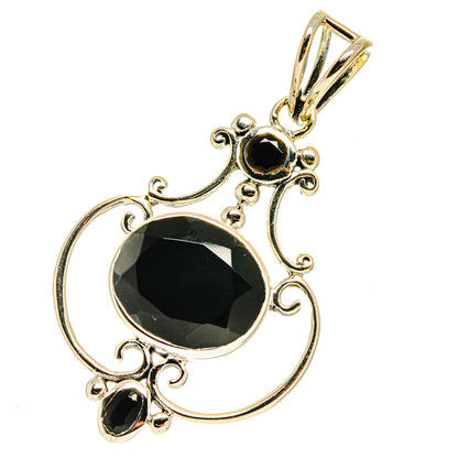 Black Onyx Pendants handcrafted by Ana Silver Co - PD760886