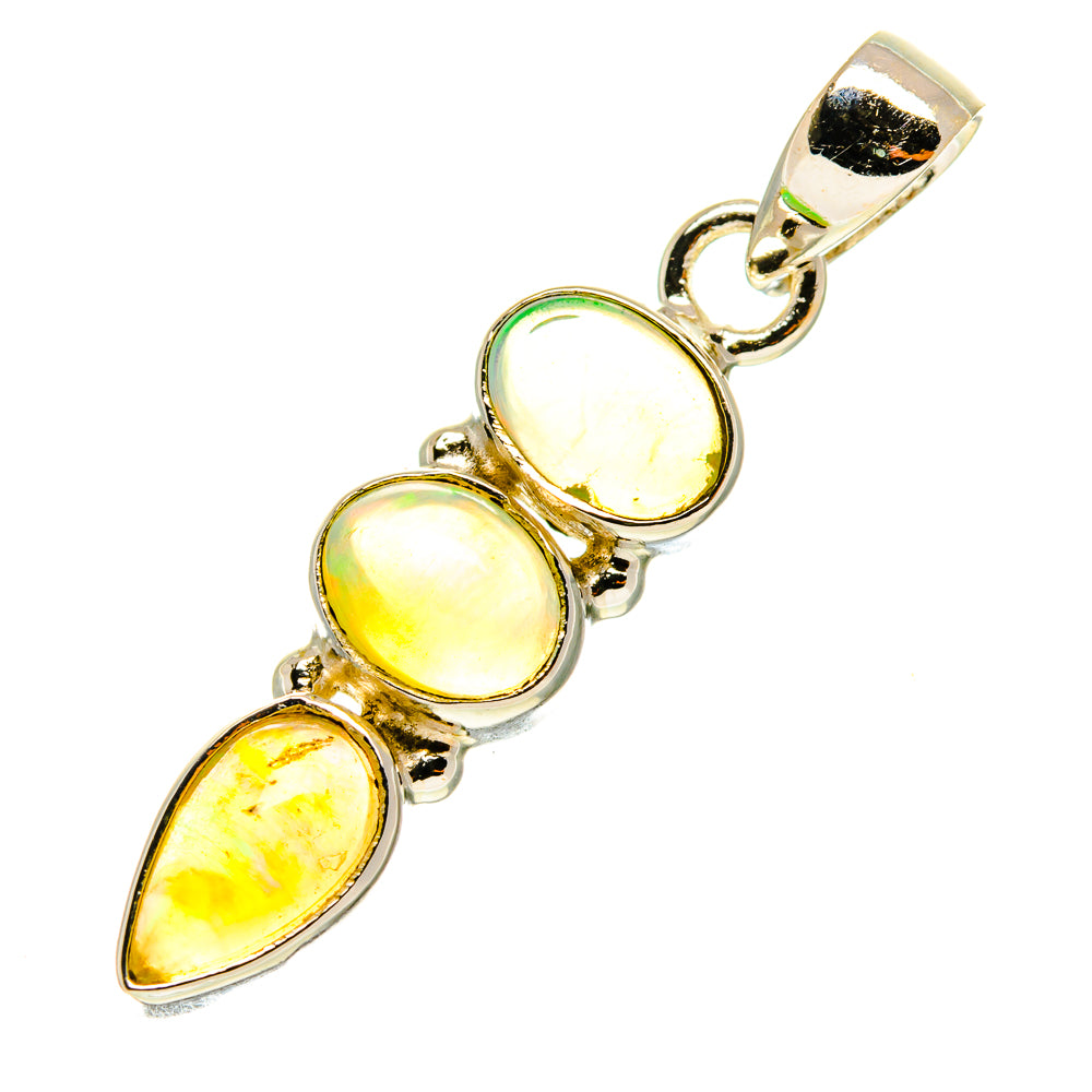 Ethiopian Opal Pendants handcrafted by Ana Silver Co - PD760895