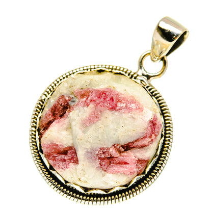 Pink Tourmaline In Quartz Pendants handcrafted by Ana Silver Co - PD760916