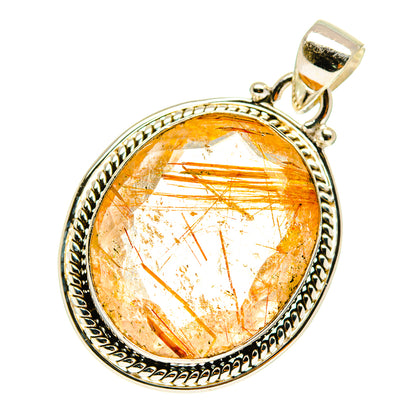 Rutilated Quartz Pendants handcrafted by Ana Silver Co - PD760917