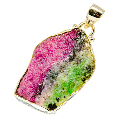 Ruby Zoisite Pendants handcrafted by Ana Silver Co - PD760920