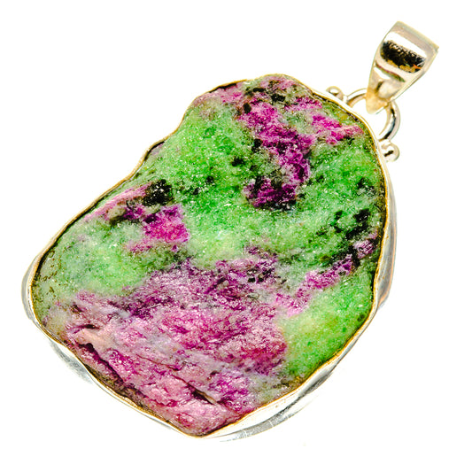 Ruby Zoisite Pendants handcrafted by Ana Silver Co - PD760923
