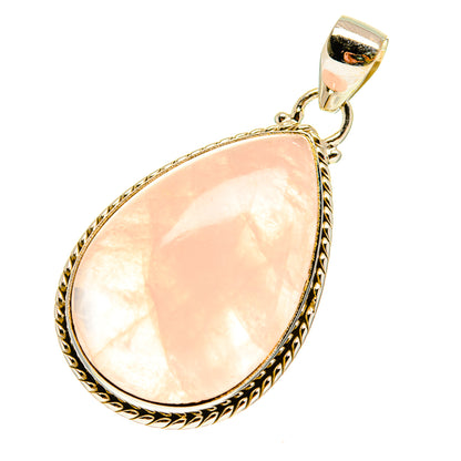 Rose Quartz Pendants handcrafted by Ana Silver Co - PD760924