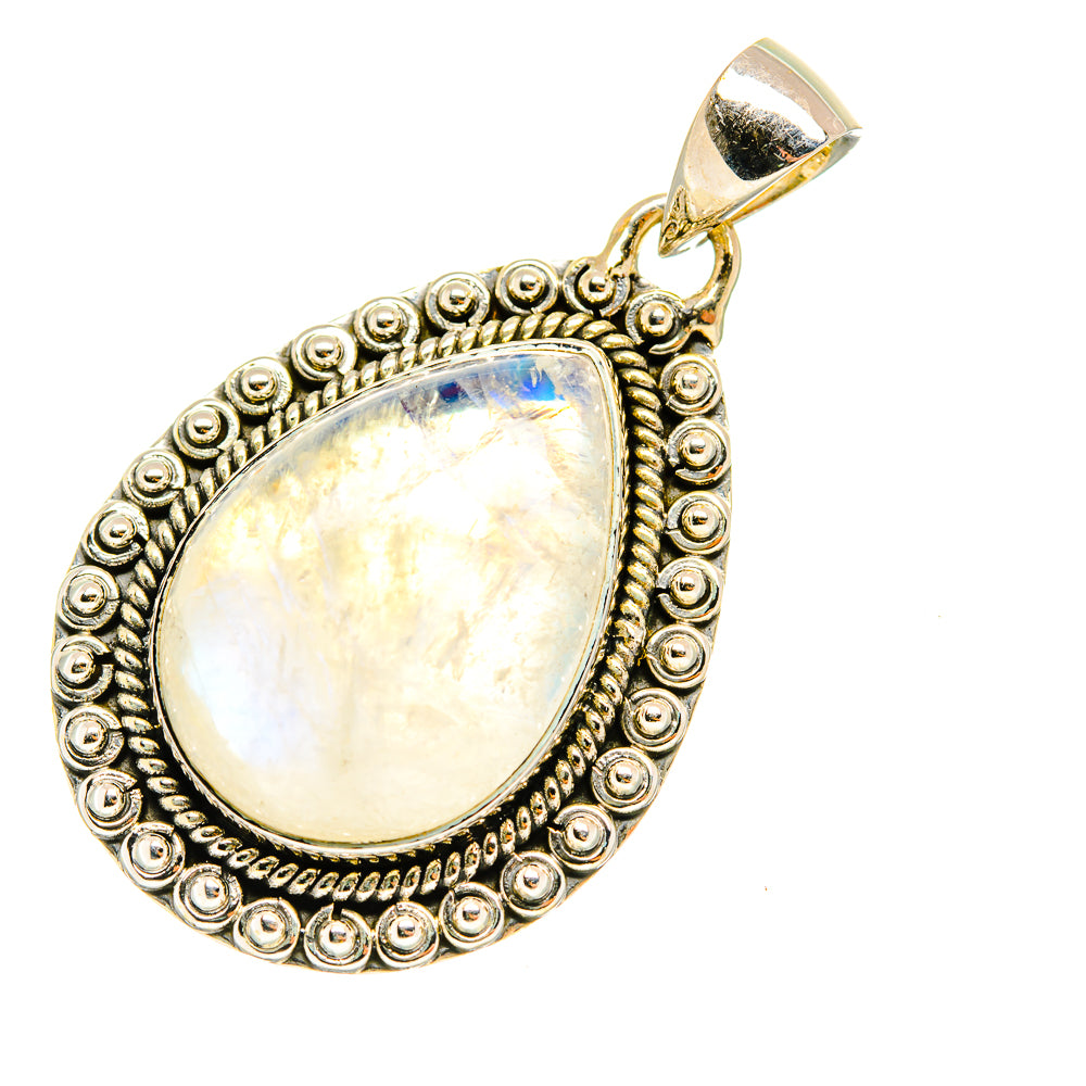 Rainbow Moonstone Pendants handcrafted by Ana Silver Co - PD7614