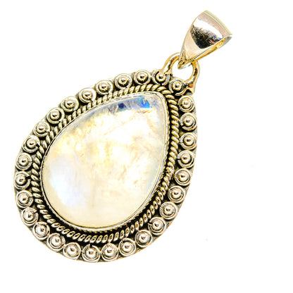 Rainbow Moonstone Pendants handcrafted by Ana Silver Co - PD7614