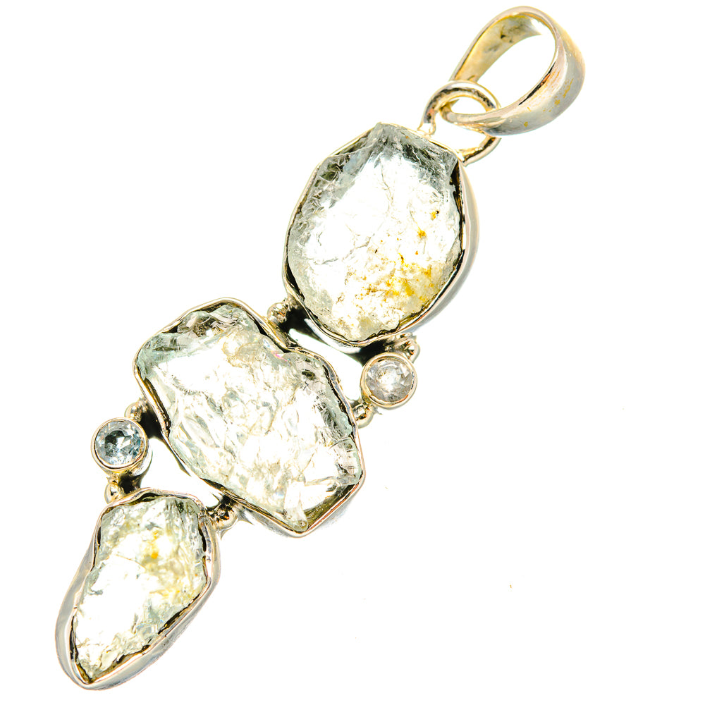 Aquamarine Pendants handcrafted by Ana Silver Co - PD7620