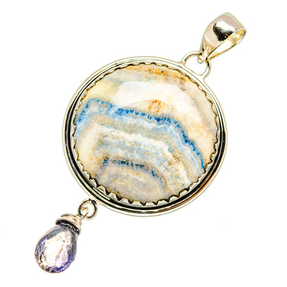 Blue Scheelite Pendants handcrafted by Ana Silver Co - PD7624