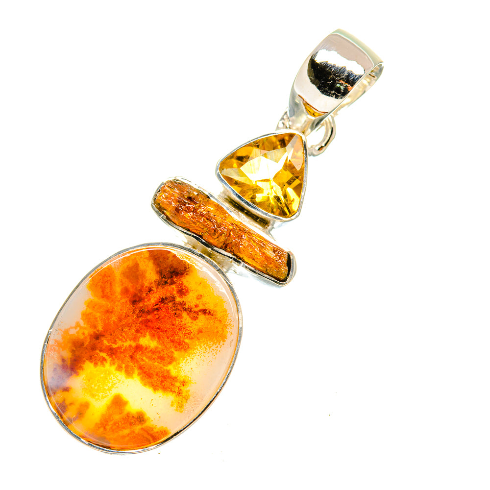 Scenic Dendritic Agate Pendants handcrafted by Ana Silver Co - PD7633