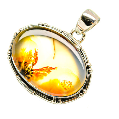 Scenic Dendritic Agate Pendants handcrafted by Ana Silver Co - PD7637