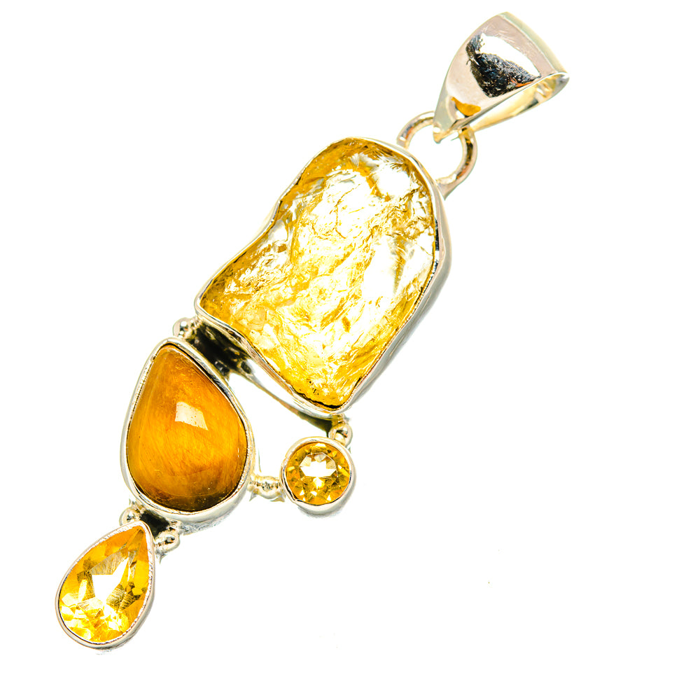 Citrine Pendants handcrafted by Ana Silver Co - PD7639