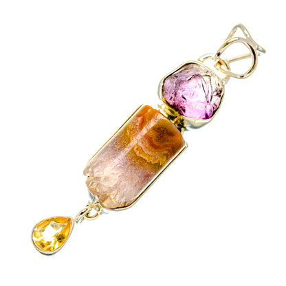 Amethyst Stalactite Pendants handcrafted by Ana Silver Co - PD7649
