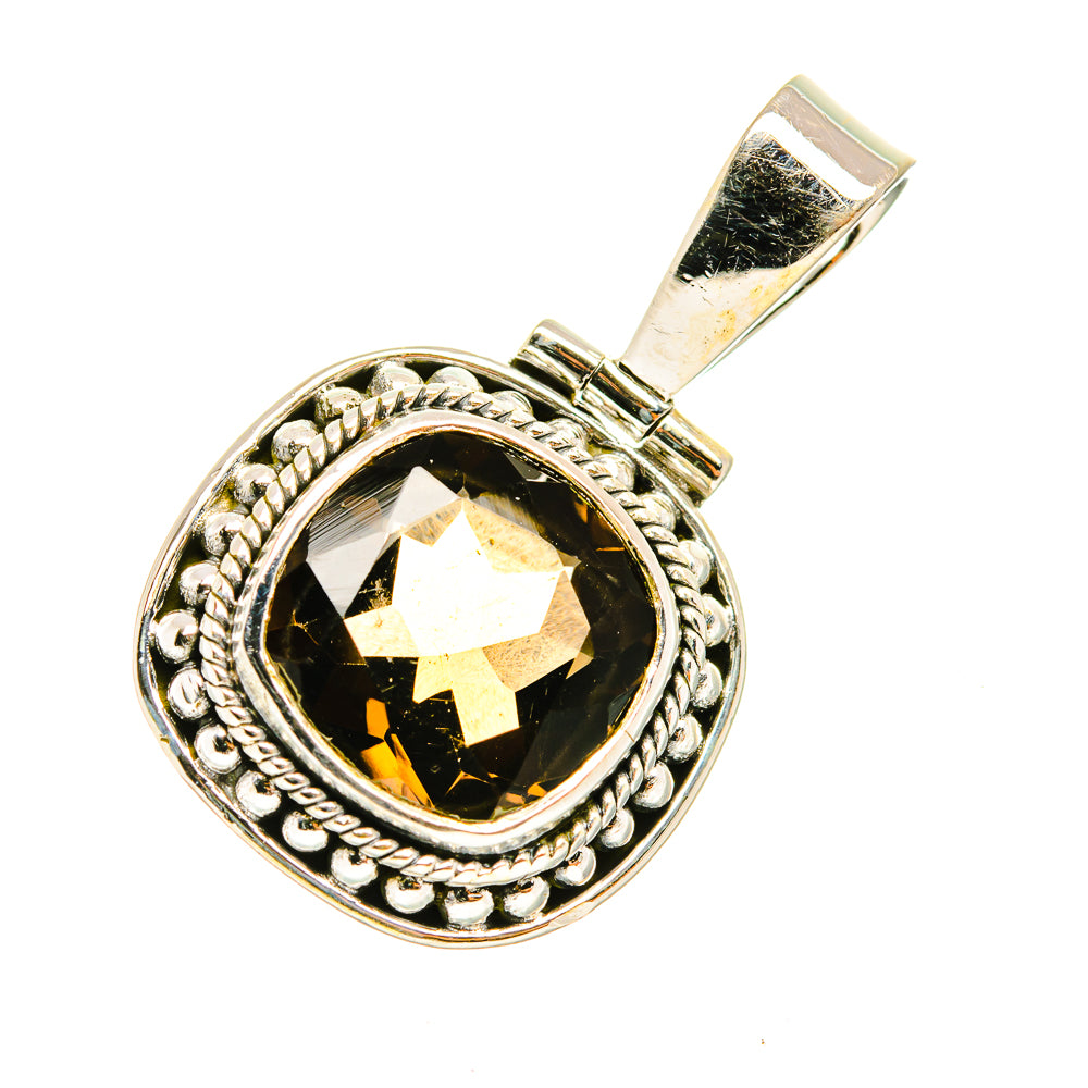 Smoky Quartz Pendants handcrafted by Ana Silver Co - PD7651