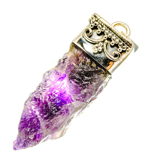 Amethyst Crystal Pendants handcrafted by Ana Silver Co - PD7670