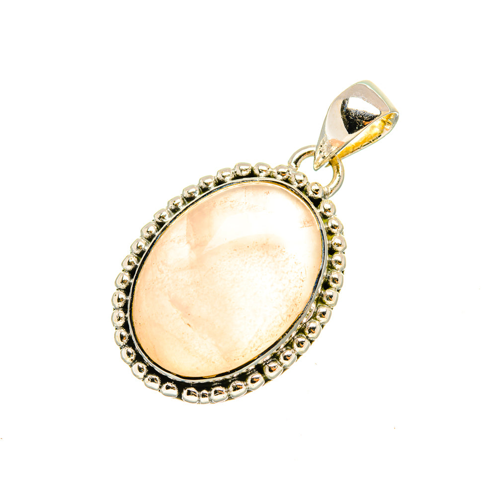 Rose Quartz Pendants handcrafted by Ana Silver Co - PD7683