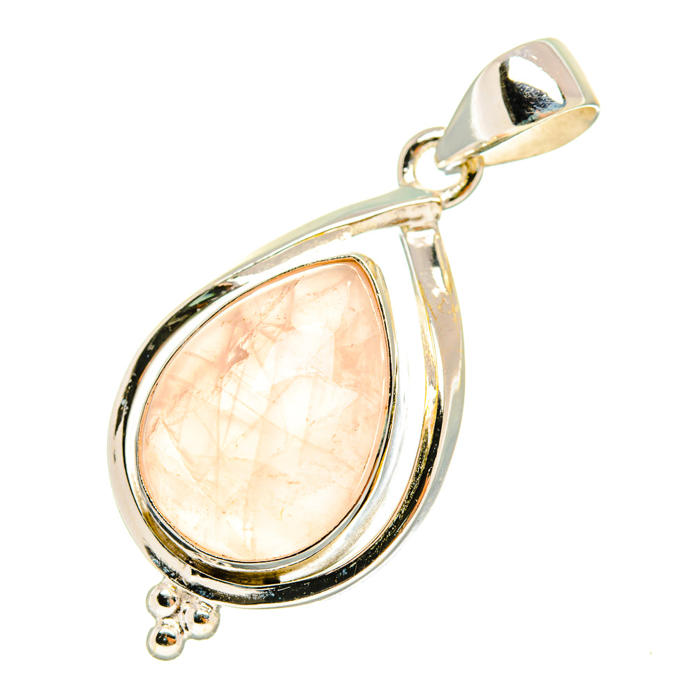 Rose Quartz Pendants handcrafted by Ana Silver Co - PD7688