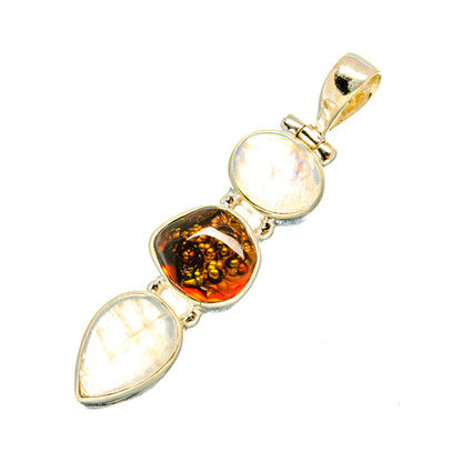Rainbow Moonstone Pendants handcrafted by Ana Silver Co - PD7698