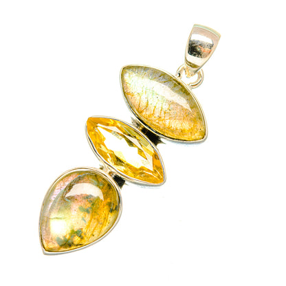 Labradorite Pendants handcrafted by Ana Silver Co - PD7715