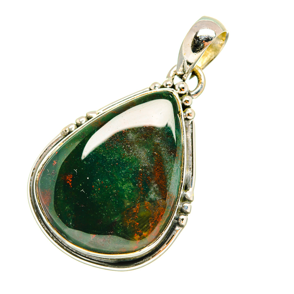 Bloodstone Pendants handcrafted by Ana Silver Co - PD7722