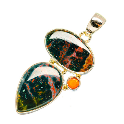 Bloodstone Pendants handcrafted by Ana Silver Co - PD7724