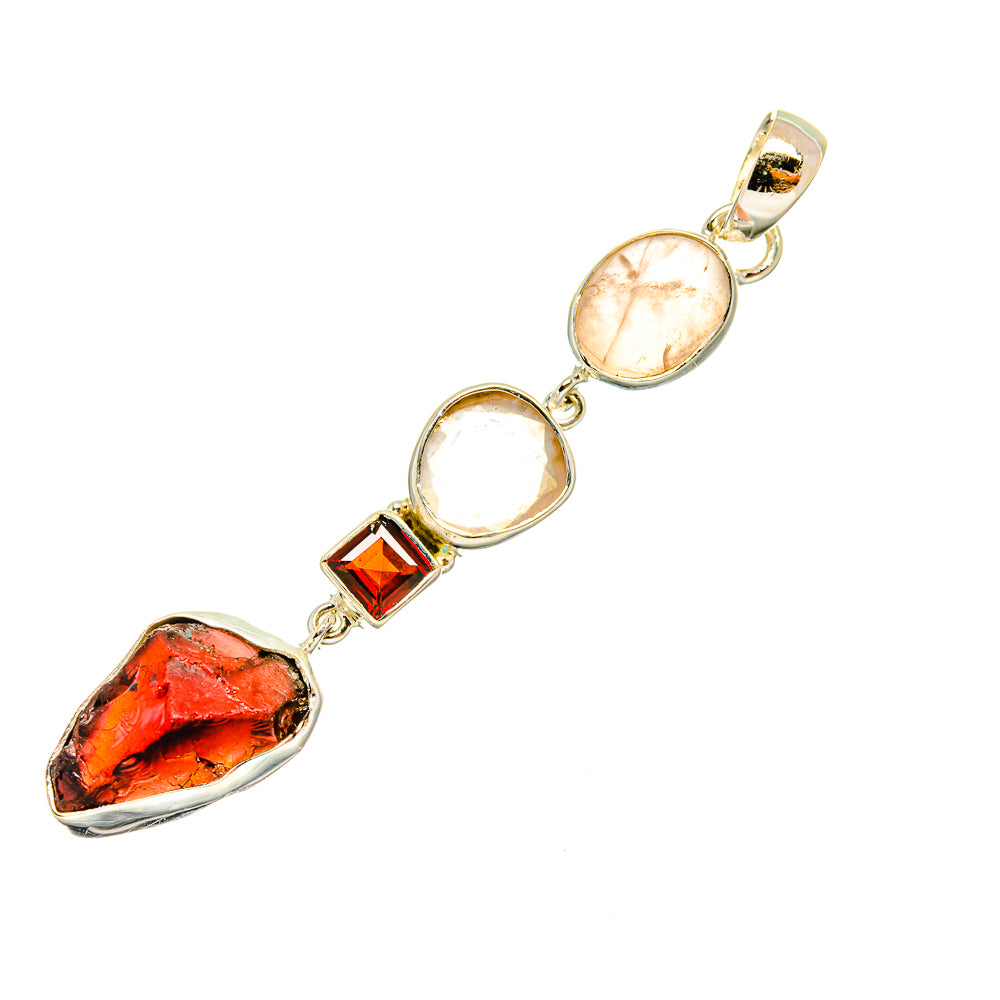 Garnet Pendants handcrafted by Ana Silver Co - PD7736