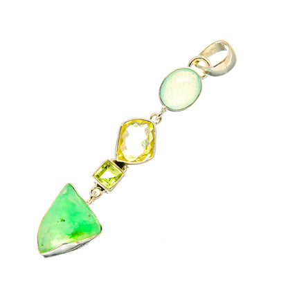 Chrysoprase Pendants handcrafted by Ana Silver Co - PD7738