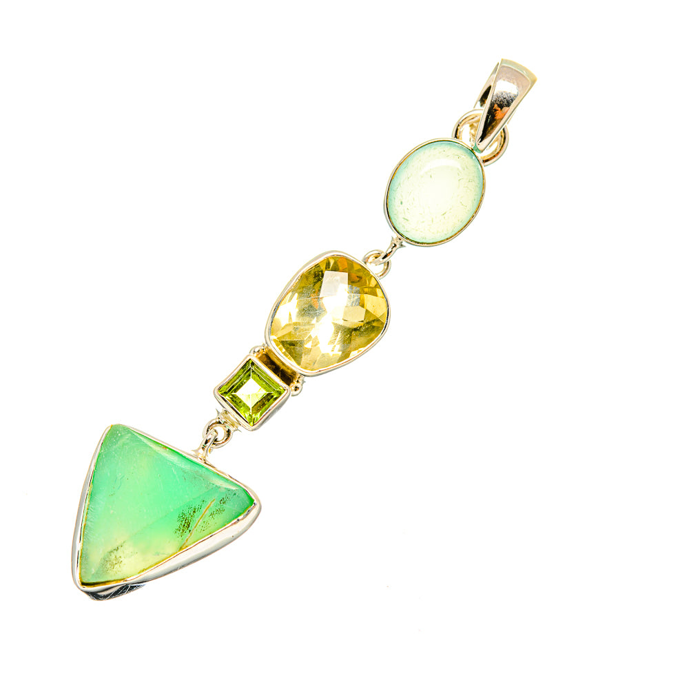 Chrysoprase Pendants handcrafted by Ana Silver Co - PD7742