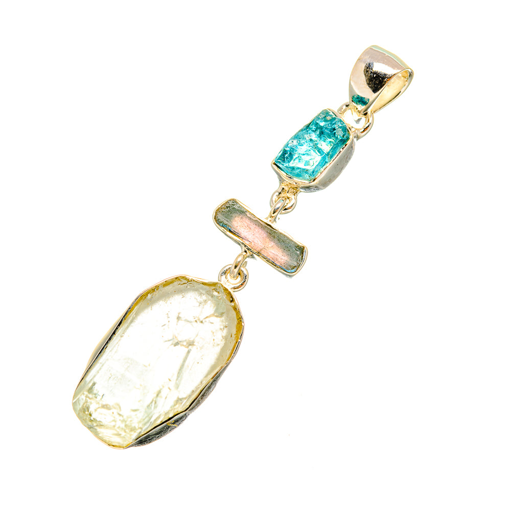 Green Amethyst Pendants handcrafted by Ana Silver Co - PD7743