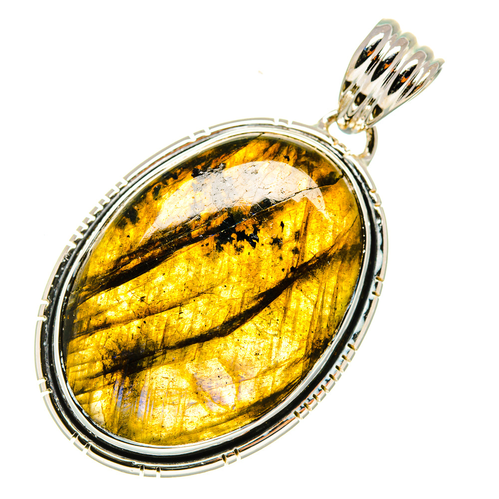 Labradorite Pendants handcrafted by Ana Silver Co - PD7788 - Photo 2