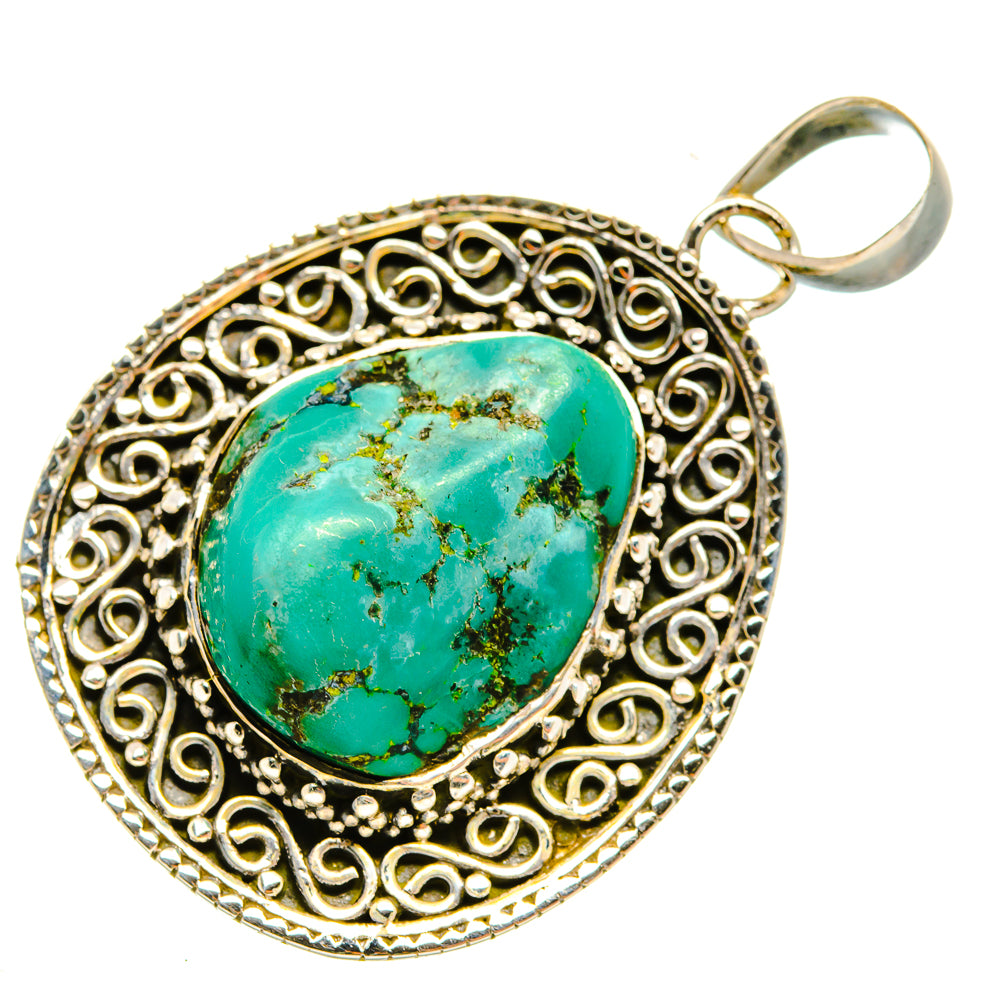 Tibetan Turquoise Pendants handcrafted by Ana Silver Co - PD7808