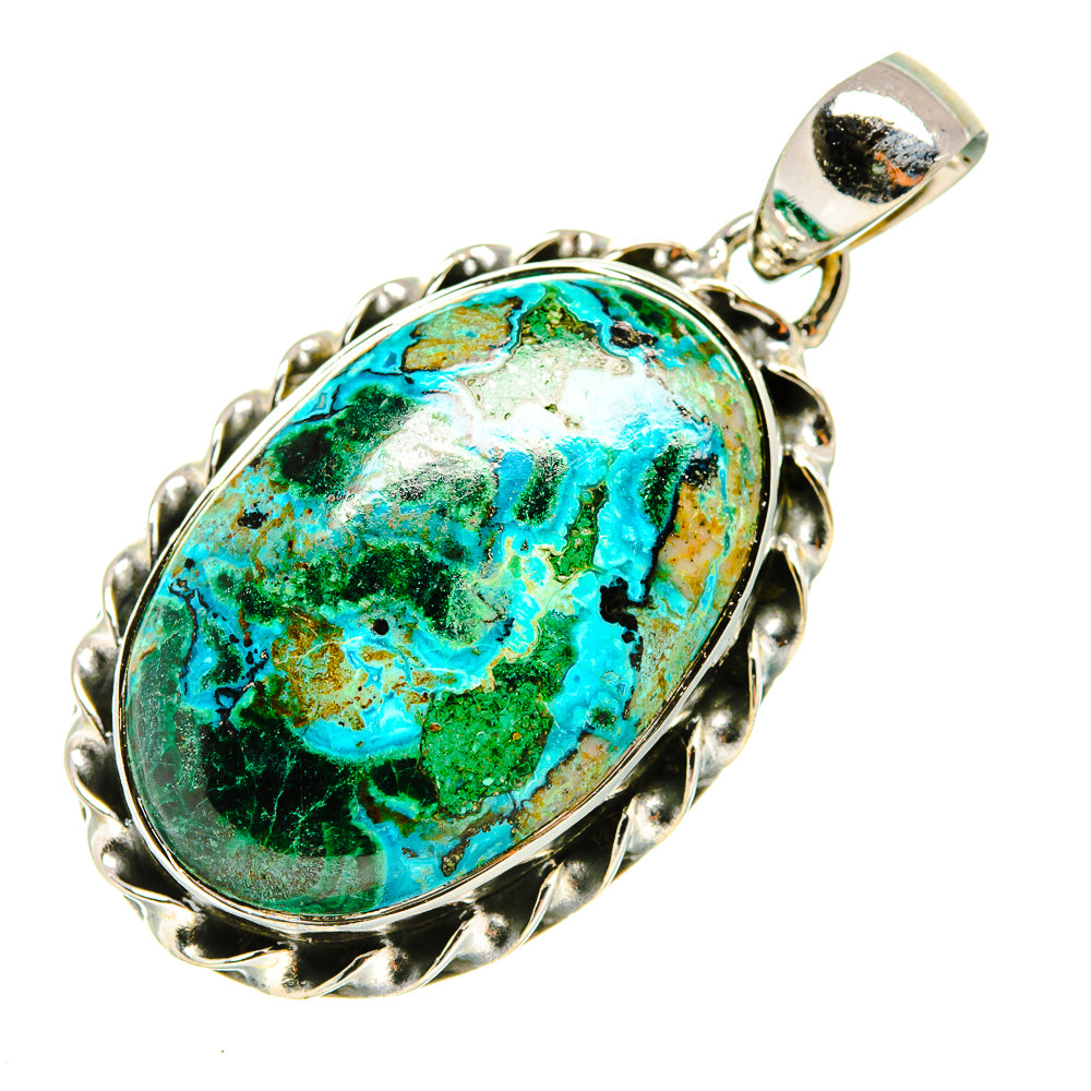 Chrysocolla Pendants handcrafted by Ana Silver Co - PD7809
