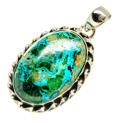 Chrysocolla Pendants handcrafted by Ana Silver Co - PD7809