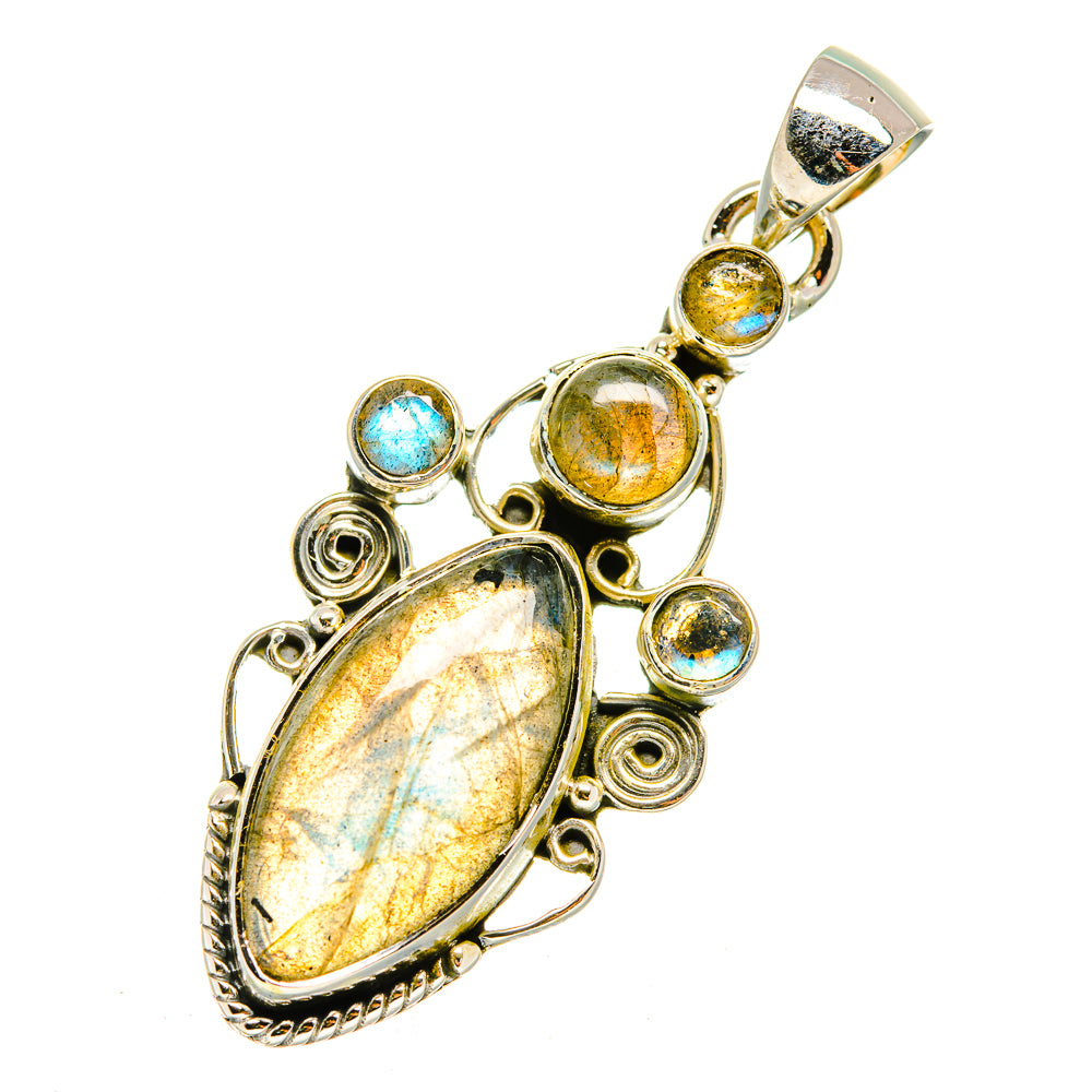 Labradorite Pendants handcrafted by Ana Silver Co - PD7812