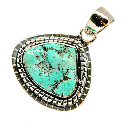 Tibetan Turquoise Pendants handcrafted by Ana Silver Co - PD7813