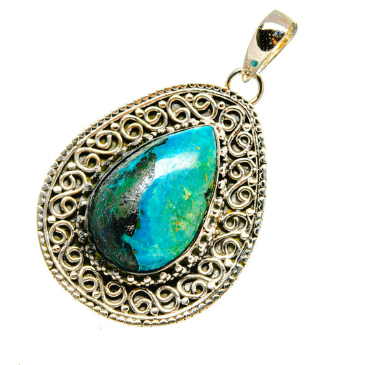Chrysocolla Pendants handcrafted by Ana Silver Co - PD7814