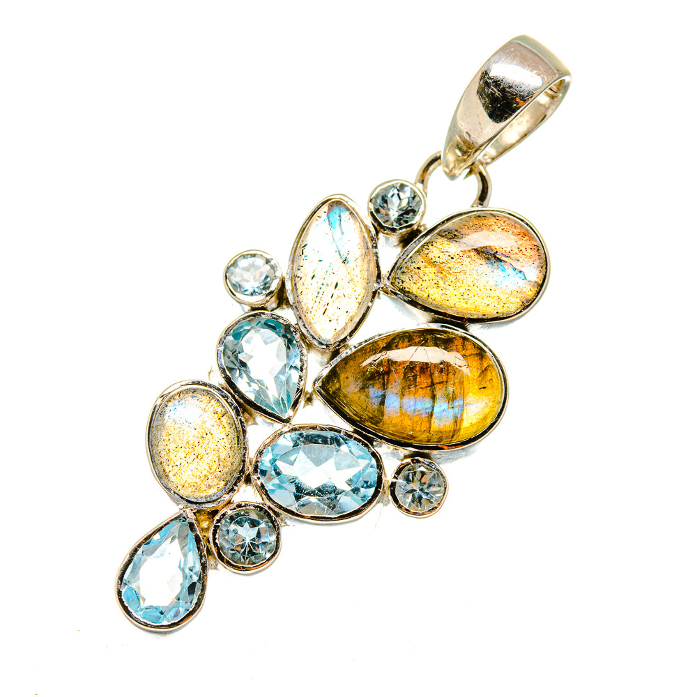 Labradorite Pendants handcrafted by Ana Silver Co - PD7817