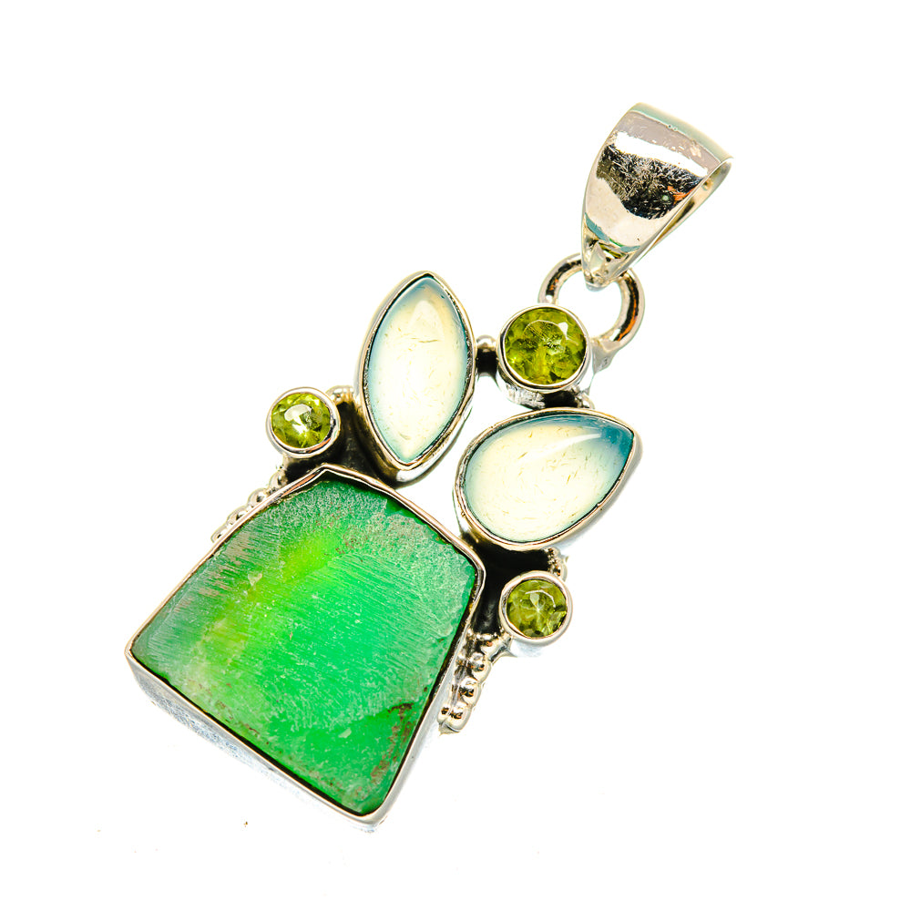 Chrysoprase Pendants handcrafted by Ana Silver Co - PD7819