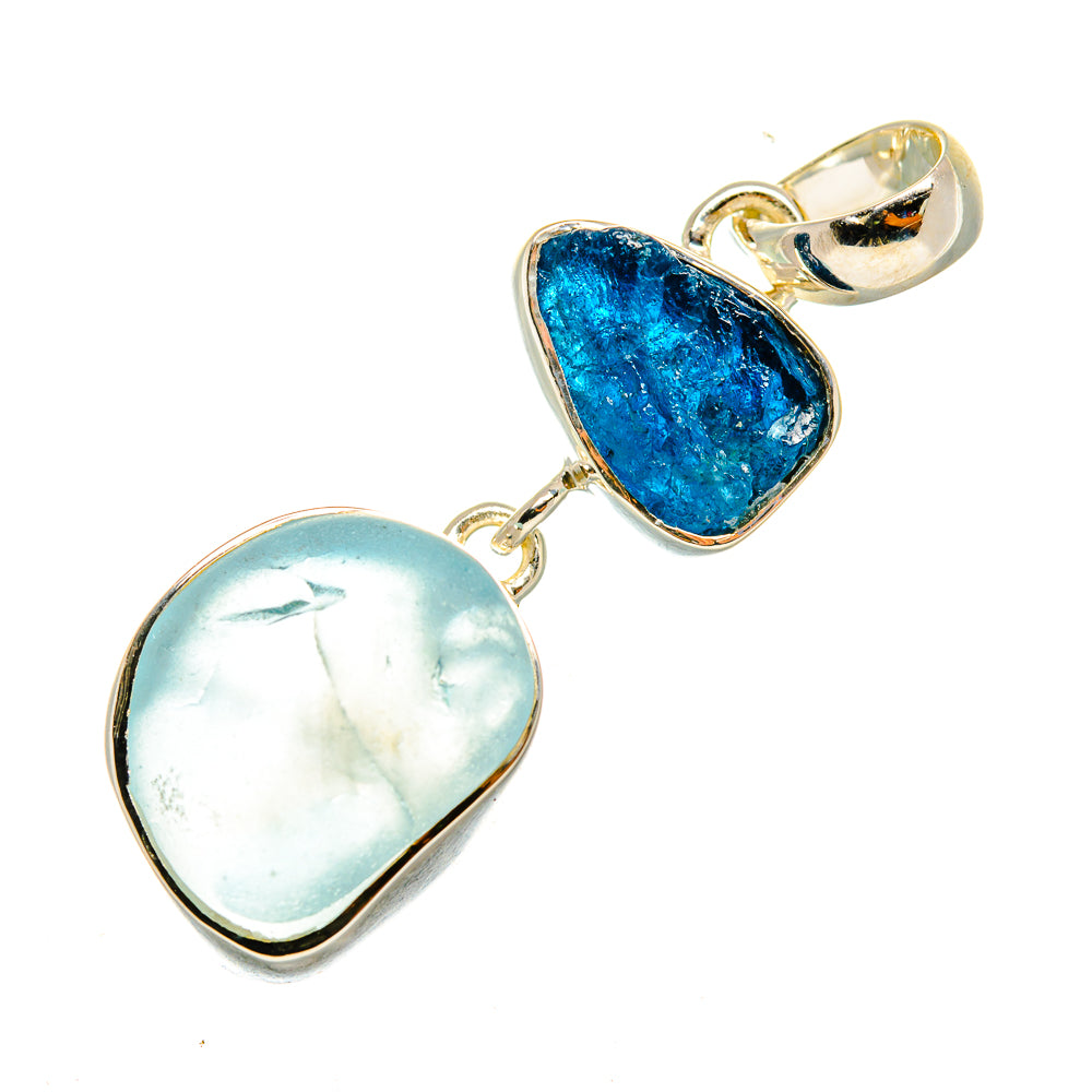 Aquamarine Pendants handcrafted by Ana Silver Co - PD7820