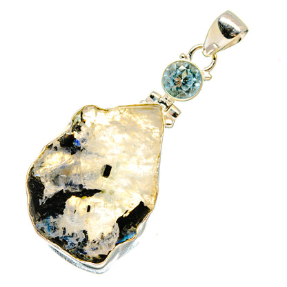 Rainbow Moonstone Pendants handcrafted by Ana Silver Co - PD7843