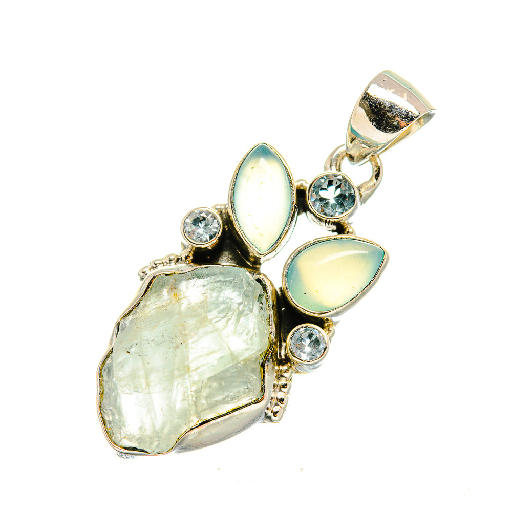 Aquamarine Pendants handcrafted by Ana Silver Co - PD7847