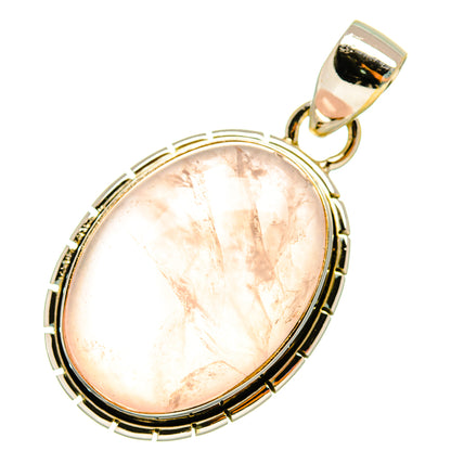 Rose Quartz Pendants handcrafted by Ana Silver Co - PD7856
