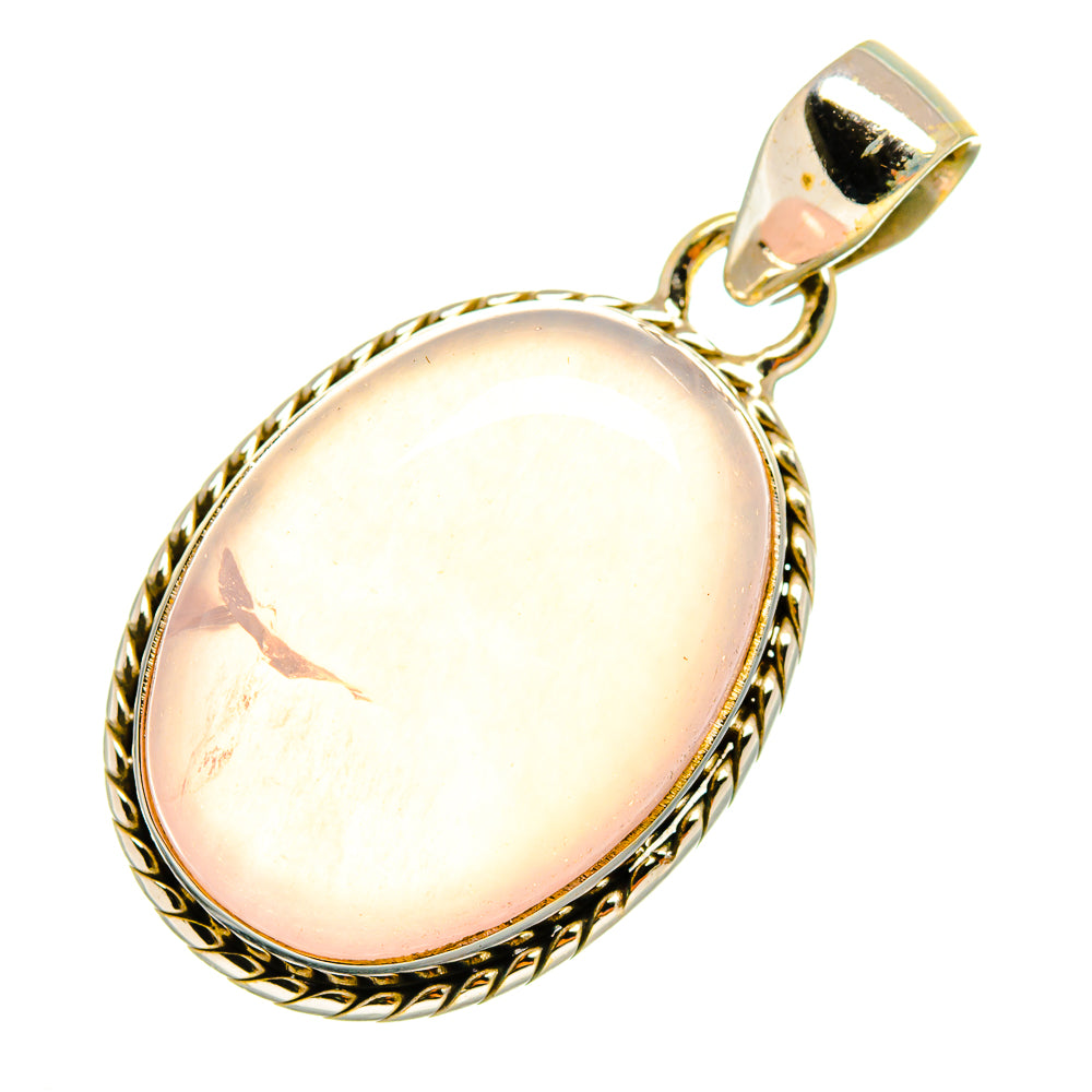Rose Quartz Pendants handcrafted by Ana Silver Co - PD7857